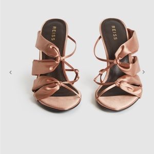 REISS Satin Silk Dressy Mules Heels Pumps Sandals 38 Revolve Shopbop